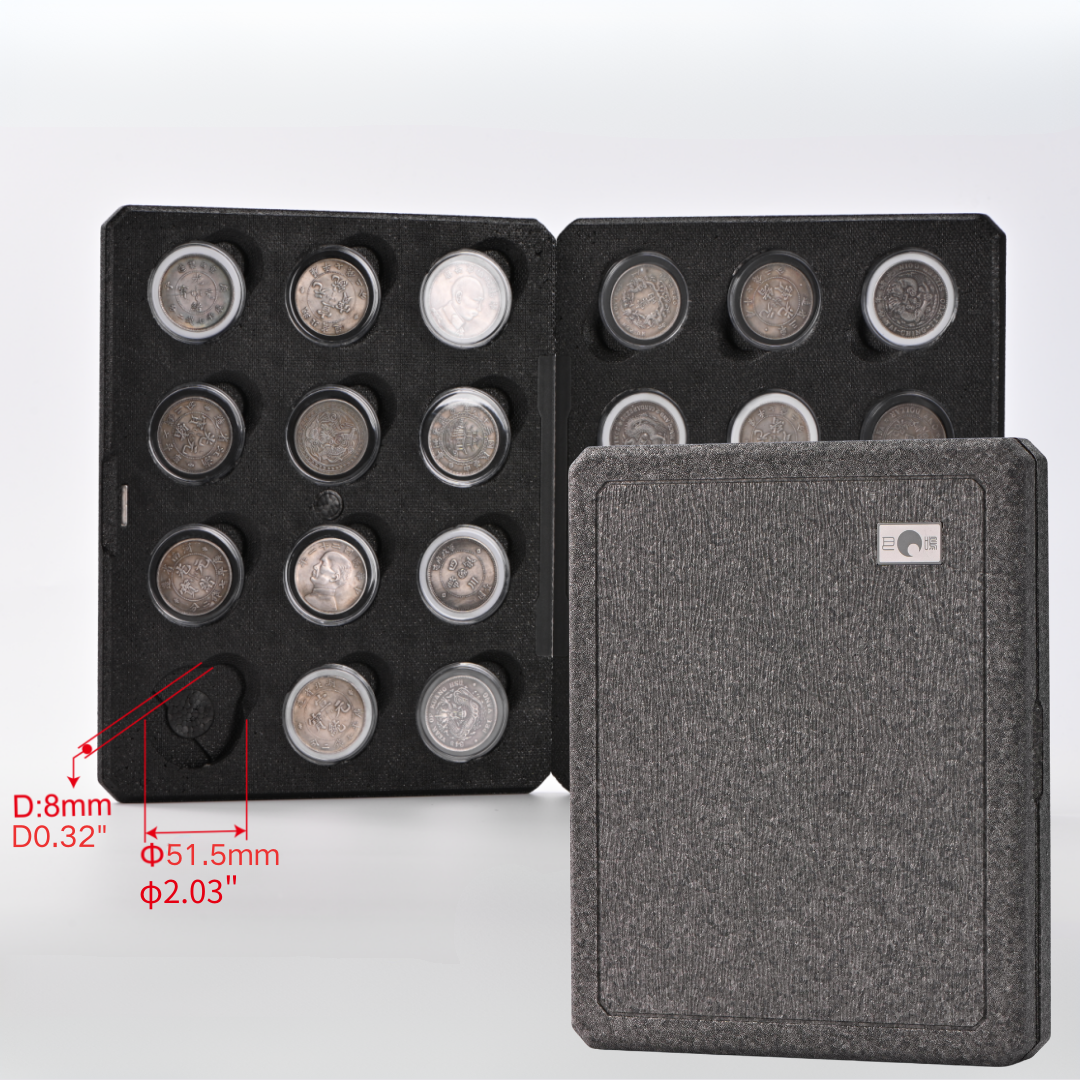 Anti‑Drop Shock‑Absorbing Graded Coin Holder Case for Certified Coins