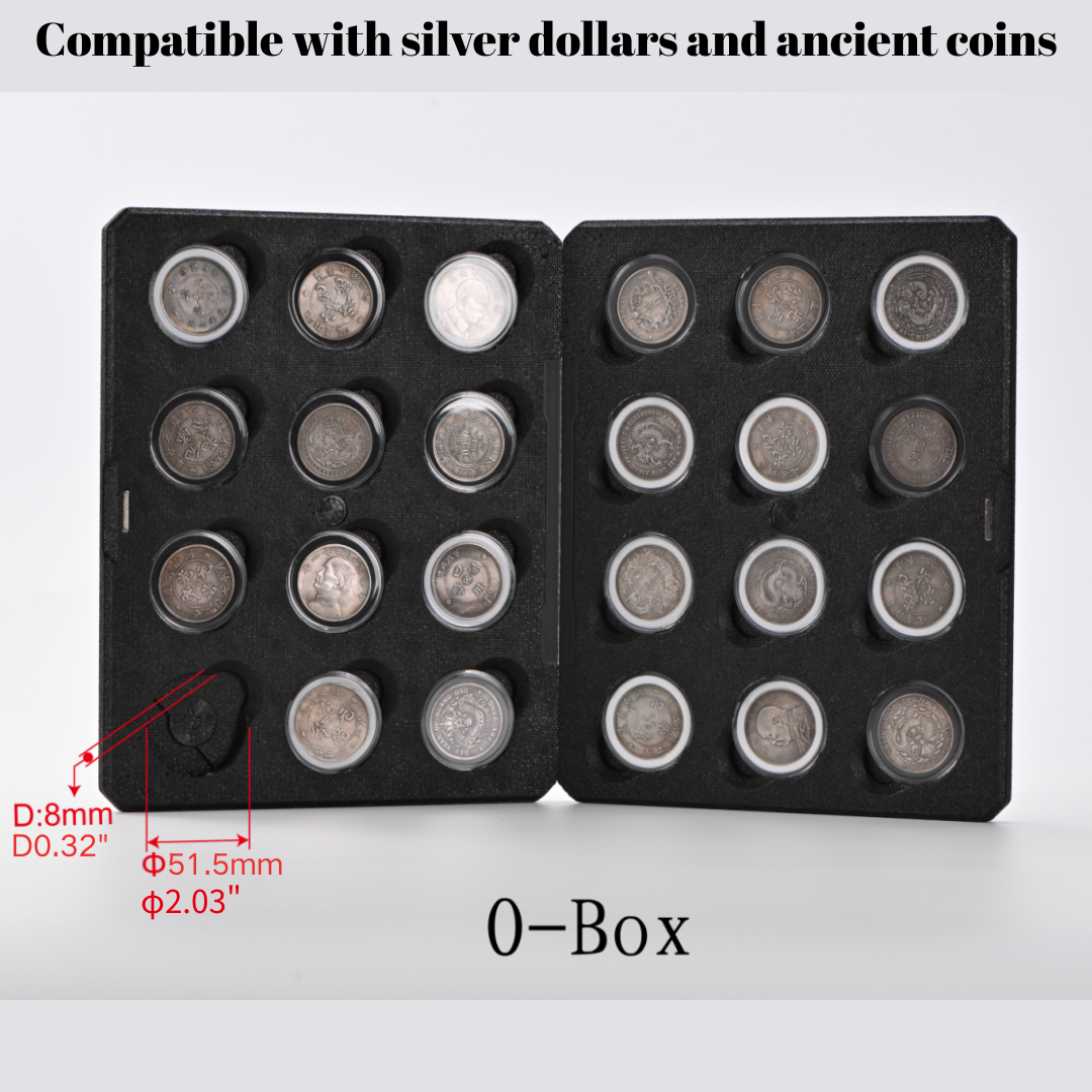 Anti‑Drop Shock‑Absorbing Graded Coin Holder Case for Certified Coins